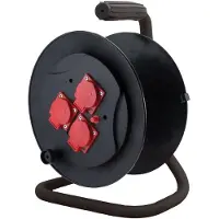 Elgotech ZB-111 Leere Kabeltrommel 3 Schuko Steckdosen