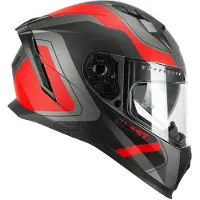 Dripio Motorradhelm 311R BLAST RACE, XS (53-54cm), anthrazit-rot matt