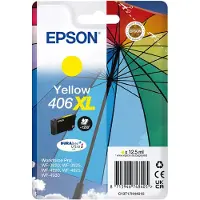 Epson Singlepack Gelb 406XL Umbrella DURABrite Ultra-Tinte, High (L) Yield, Gelb, 12,5 ml, 1 Stück(e), 1200 Seiten, Einzelpackung