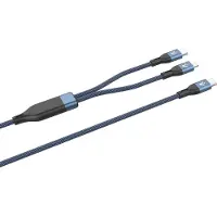 Vultech CS-NCCL12BL, 1,2 m, USB C, USB C/Lightning, USB 2.0, 480 Gbit/s, Blau