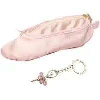 Merkloos Solidchoice – Rosa Ballettschuhe-Stifthalter mit Schlüsselanhänger – Kreativ und funktional