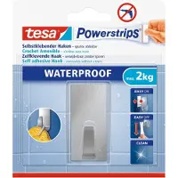 TESA 16x PS WATERPROOF HOOK L METAL RECTANGULAR | 1 Stück