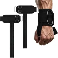 Merkloos Hebegurte – Neopren-Manschette mit D-Ring – Verstellbar – Unisex – Zum Gewichtheben und Krafttraining