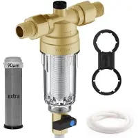 Dripio Sediment-Wasserfilter 90 μm Edelstahl, DN15/DN20, 2,5 m³/h