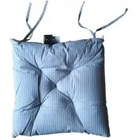 Livarno Stuhlauflage 2er-Set Grau Weiß Gestreift 40x40 cm