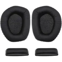 Markenlos Ohrpolster - Kopfbügel-Pads - Bequem und langlebig - Schwarz - Kopfhörer Zubehör - Geeignet für Sennheiser - Ohrpolster und Kopf...