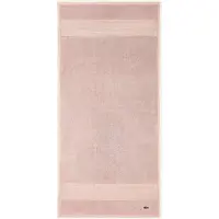 Lacoste Handtuch "LLECROCO", rosa (rosepal), B:50cm L:100cm, Frottier, Obermaterial: 100% Baumwolle, Handtücher, Handtuch, mit Label-Applikationen