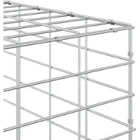 vidaXL Gabione mit 5 mm Draht und 5x10 cm Maschen 550x10x100 cm