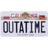 Fanattik Back To The Future Replica Number Plate Tin Sign