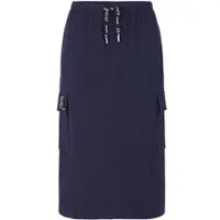 Witt Schlupfrock "Sweatrock Sweatrock mit aufgesetzten Pattentaschen", Damen, Gr. 38, marine, Sweatware, , Casual, Röcke Schlupfrock