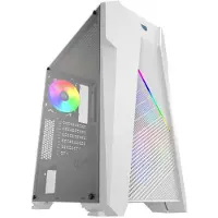 Aqirys CANOPUS, Midi Tower, PC, Weiß, ATX, micro ATX, Mini-ITX, Acrylnitril-Butadien-Styrol (ABS), Stahl, Gehärtetes Glas, Gaming