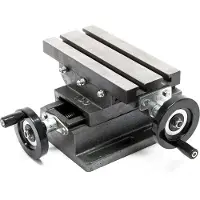 OEM Kreuztisch 2 Achsen 220 x 100 mm, gusseisern, für Fräsen & Bohren