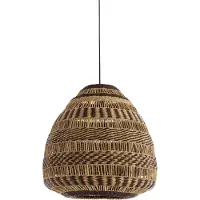 Light & Living - Hängelampe SOLUNA - Braun - 56x56x55 cm