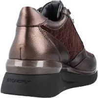 Stonefly businessschuhe STONEFLY CLERYN HDRY 15 VELOUR/LAMINATED Brown