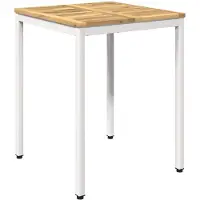 Merkloos Massiver Holztisch für den Garten, 60 x 60,5 x 75 cm, für den Außenbereich