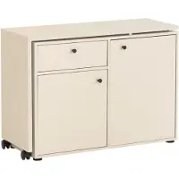OEM Kommode & Schreibtisch, Cremebeige, 104,6 x 39 x 75,3 cm