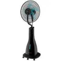 OEM Fußbodenventilator 90 W, oszillierend, leise, 3 Stufen, Timer, schwarz