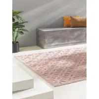 OEM Teppich Hygge, 200x290 cm, Polypropylen, geometrisch, rosa, für Innen & Außen