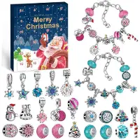 Merkloos Adventskalender Schmuck Mädchen Armband Bausatz - 24 Tage - Perlen - Ab 5 bis 12 Jahre
