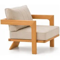 Xl Moebel Gmbh Gartenlounge Set 3-Sitzer Sofa Sessel Beige Kissen Modern Komfort
