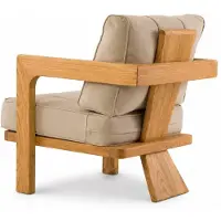 Xl Moebel Gmbh Terrassenmöbel Set 3-Sitzer Sofa Sessel Beige Kissen Couchtisch Holz