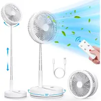 OEM Tragbarer Standventilator, 21,9 cm, 8000 mAh, USB-C, mit Fernbedienung