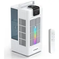 OEM 4-in-1 Luftkühler Ventilator mit Wassernebel, 2L, Fernbedienung, Weiß