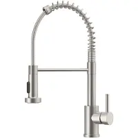 Merkloos Küchenarmatur Mischbatterie Brausearmatur - Ausziehbare Handbrause - 360° schwenkbar - Edelstahl