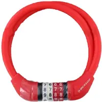 Dunlop - Fahrrad-Kettenschloss PP7588 (Einheitsgröße) (Rot)