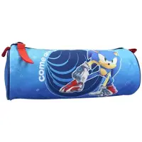 Merkloos Federmäppchen Federtasche Stifttasche - 21 cm - Polyester - Blau - Mit Reißverschluss - Waschbar