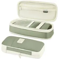 Merkloos Federmäppchen Schlamperetui Stifteetui - Erweiterbar - Mattes Polyester - Maximal 22,5 x 10 x 7 cm - Für Schule, Büro und Reise