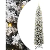 vidaXL Künstlicher Weihnachtsbaum Grün und Weiß 240 cm