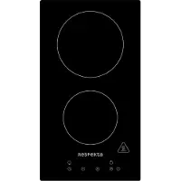 OEM Domino-Kochfeld 2 Platten, Touch, Timer, 30 cm, schwarz