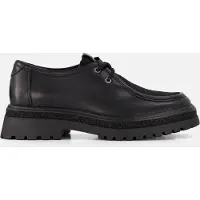 Tamaris Schnürschuh , Damen, Gr. 37, Textil, schwarz, Leder, Lederimitat, Textil, Fellimitat, Schuhe Schnürschuh, Chunky Schnürer, Halbschuh mit Mokassin-Naht