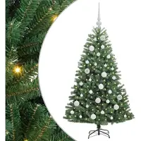 vidaXL Künstlicher klappbarer Weihnachtsbaum Grün 120 cm