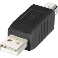 Renkforce RF-4078647, USB 2.0 A, USB 2.0 B, Schwarz