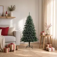 Syfax Künstlicher klappbarer Weihnachtsbaum 150 cm PVC und Metall
