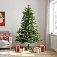 Syfax Künstlicher klappbarer Weihnachtsbaum 240 cm PVC und Metall