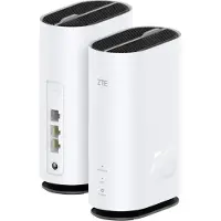 ZTE G5C, Wi-Fi 6 (802.11ax), Dual-Band (2,4 GHz/5 GHz), Ethernet/LAN, 5G, Weiß, Tabletop-Router