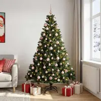 Syfax Künstlicher Weihnachtsbaum mit Kugel 210 cm 300 LEDs