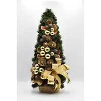 OEM Kunst-Weihnachtsbaum, 60 cm, grün, mit Schmuck
