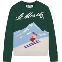 MC2 SAINT BARTH NEW Queen C NEW Crewneck Sweater st moritz skier 51 (04446M) L