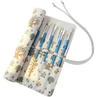 Merkloos Pinseltasche Leinwand Pinselrolle - 20 Fächer - 40 x 38 cm - Faltbar
