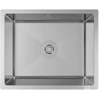 Merkloos Spülbecken Küchenspüle Einbauspüle - 1 Becken - 54 x 44 cm - Edelstahl 304 - Silber - Mit Siphon