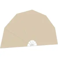 Syfax Faltbarer Terrassen-Seitenfächer Creme 160 cm