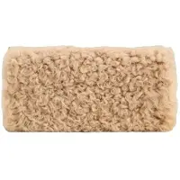 Gant für Damen. 4975163 Lammfell-Clutch beige (OSFA), Lässig, Leder