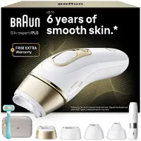 Braun IPL Silk·expert Pro 5 PL5412 intelligentes IPL-Gerät zur Haarentfernung für Körper, Gesicht, Bikinizone und Achselhöhlen 1 St.