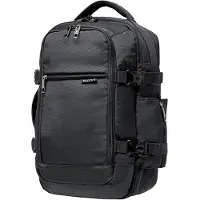 AX1 Entertainment PUCCINI Easy Pack Handgepäck Rucksack 40x20x25 cm für Ryanair Reiserucksack Unter Sitzplatz Kabinentasche Flugzeug Reisetasche für Herren und Damen Multifunktionsrucksack 18L Schwarz – 40x20x25 cm (18
