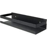 LTPRTZ Hängevorrichtung für Küchenregal – Wandhalterung für Kräuter – Küchenorganisation – Robustes Edelstahlmaterial – 30 cm – Schwarz
