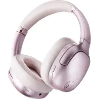 LTPRTZ Over-Ear-Kopfhörer - Drahtlose Kopfhörer - Für das Hören von Musik - Hybrid-Aktive Geräuschunterdrückung - 75 Stunden Akkulaufzeit - Rosa